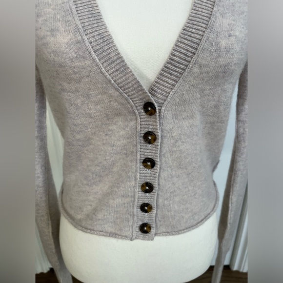 Freepeople Cashmere Cropped Button Cardigan - Picture 4 of 7